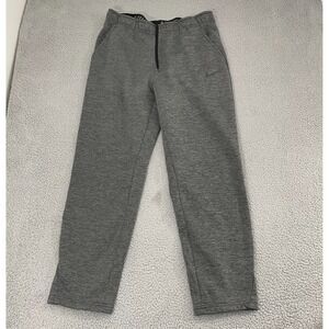 Nike Therma-Fit Fleece Sweatpants Men XL Gray Sportswear Lounge Drawstring